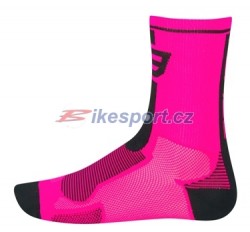 Force ponožky LONG (růžovo-černé)